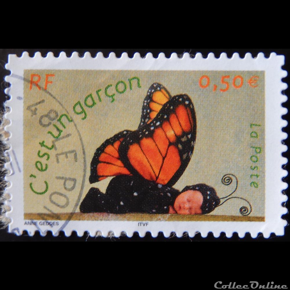 timbre france 03635 est un garcon 0 50