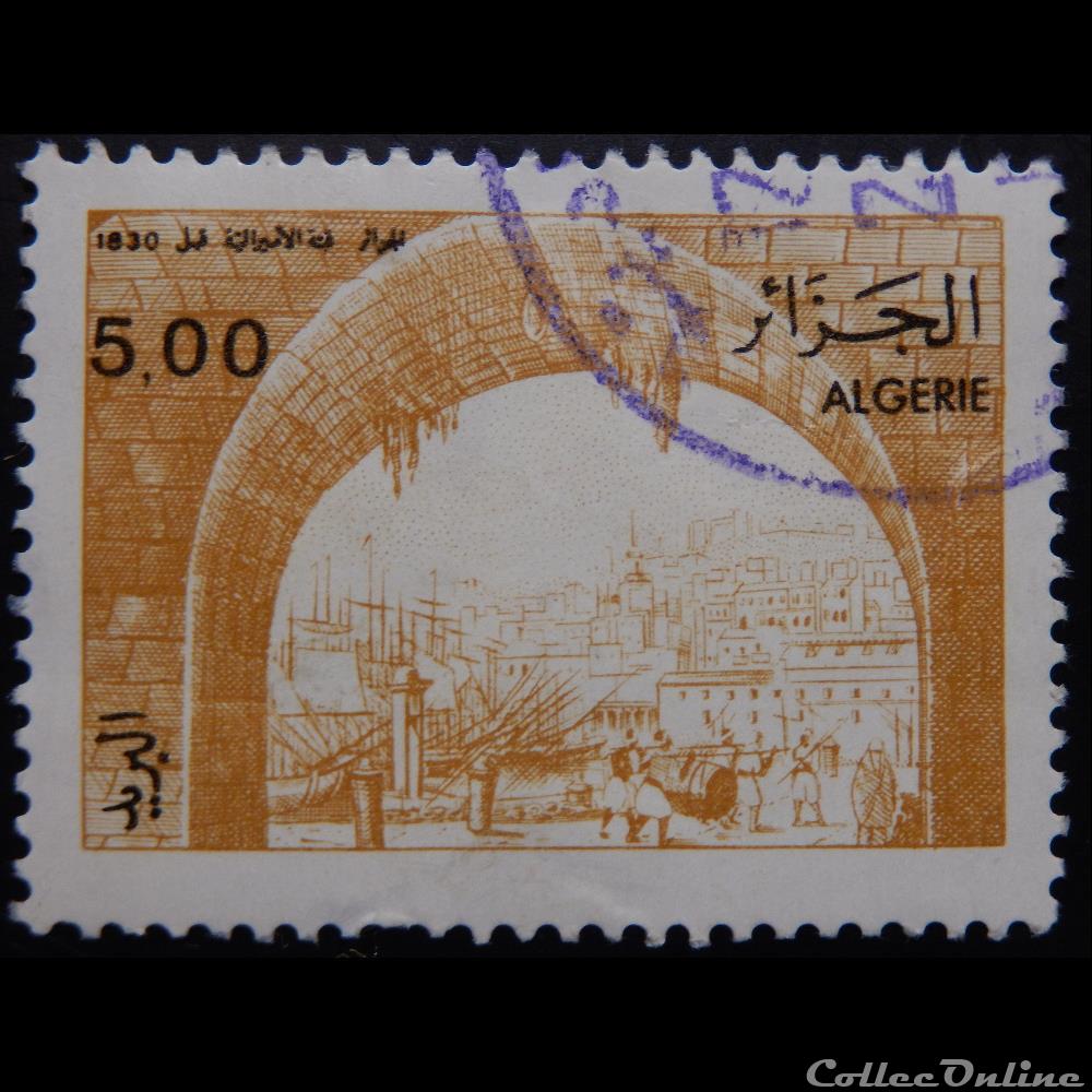timbre afrique algerie 00941 vue alger en 1830 5 00d de 1989