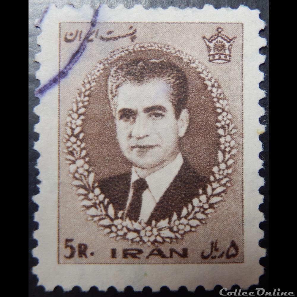 Iran 01160 Mohammad Reza Shah Pahlavi 5R de 1966 timbre asie iran 01160 mohammad reza shah pahlavi 5r de 1966
