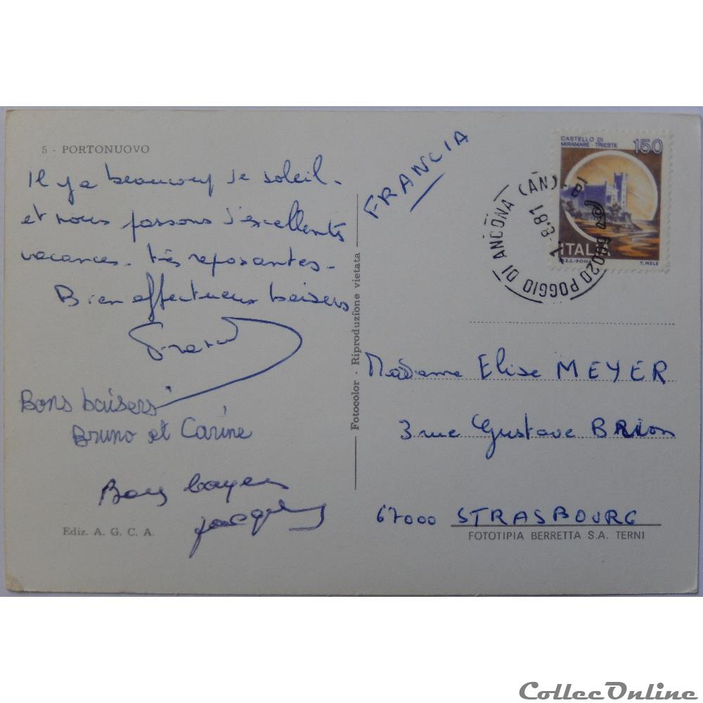 carte postale europe provence cote d azur cp italie les pouilles porto nuovo