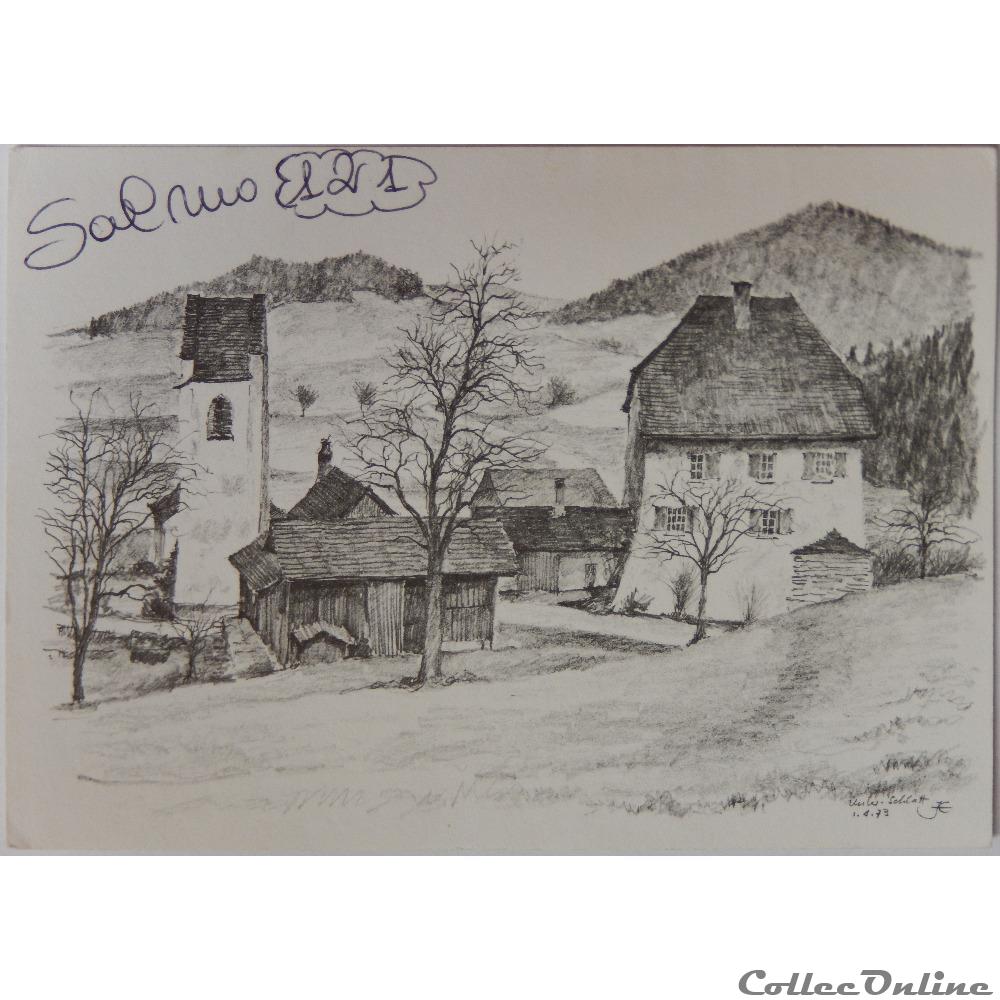 carte postale bretagne cp peinture