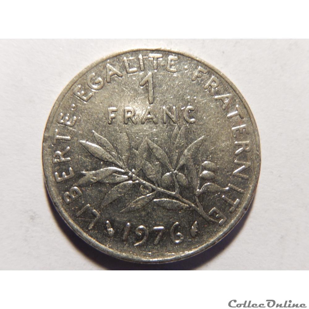 1 franc semeuse 1976 monnaie france moderne 1 franc semeuse 1976