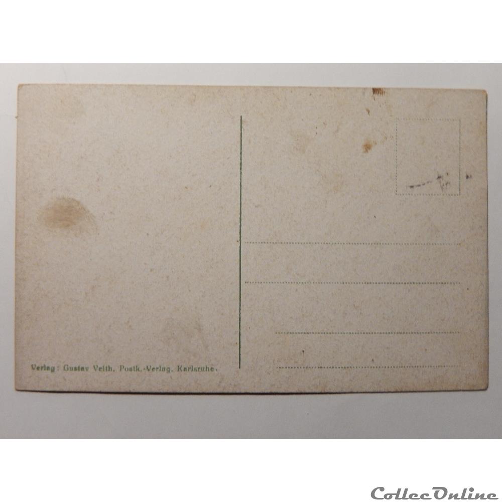 carte postale europe languedoc roussillon cpa allemagne marche de karlsruhe