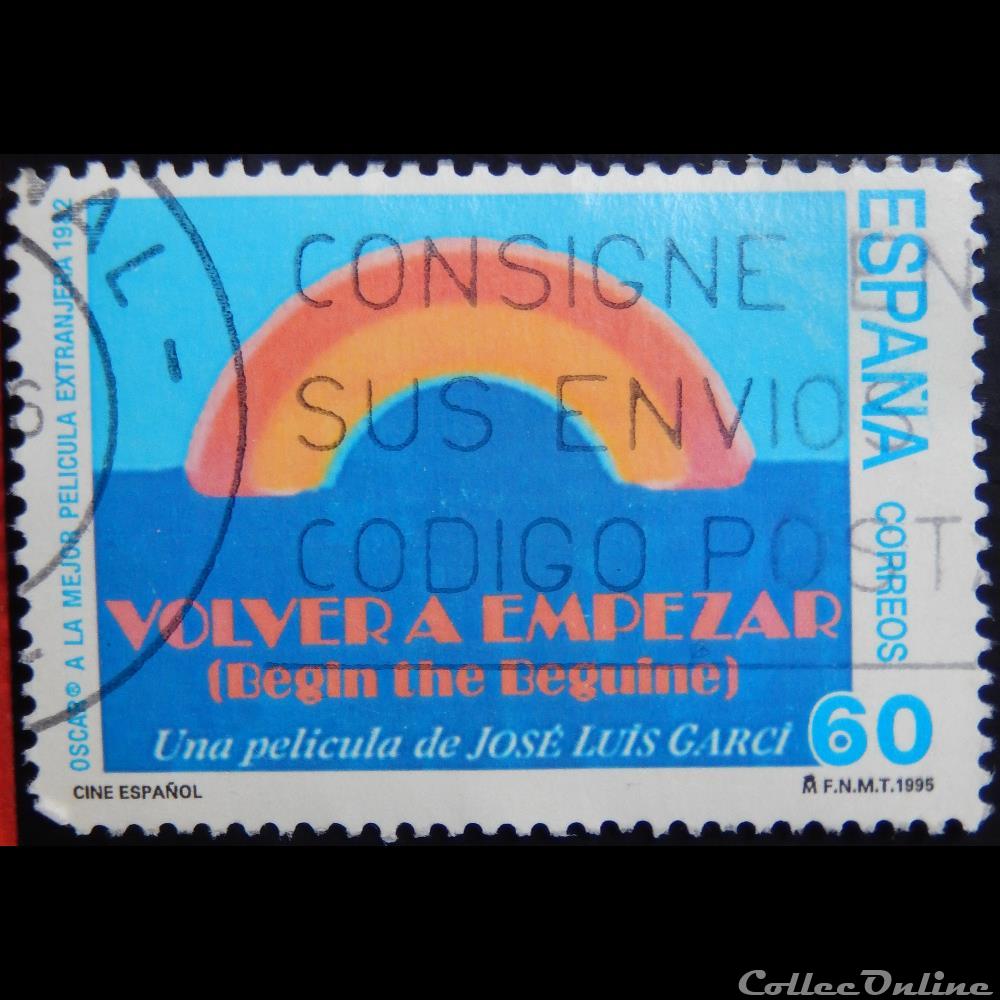 Espagne 02930 cinéma Espagnol 60Ptas de 1995 timbre europe espagne 02930 cinema espagnol 60ptas de 1995
