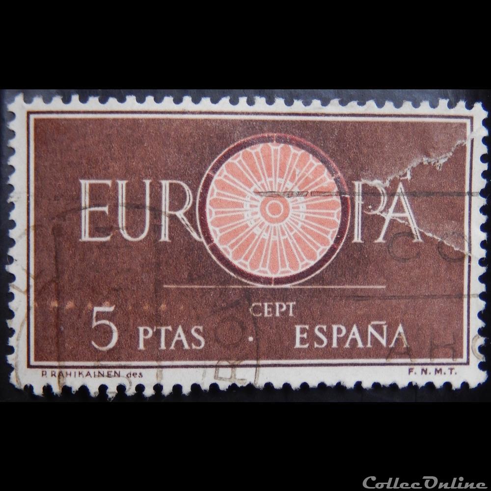 Espagne 00976 Europa CEPT 5Ptas de 1960 - Selos - Spain - Condicao ...