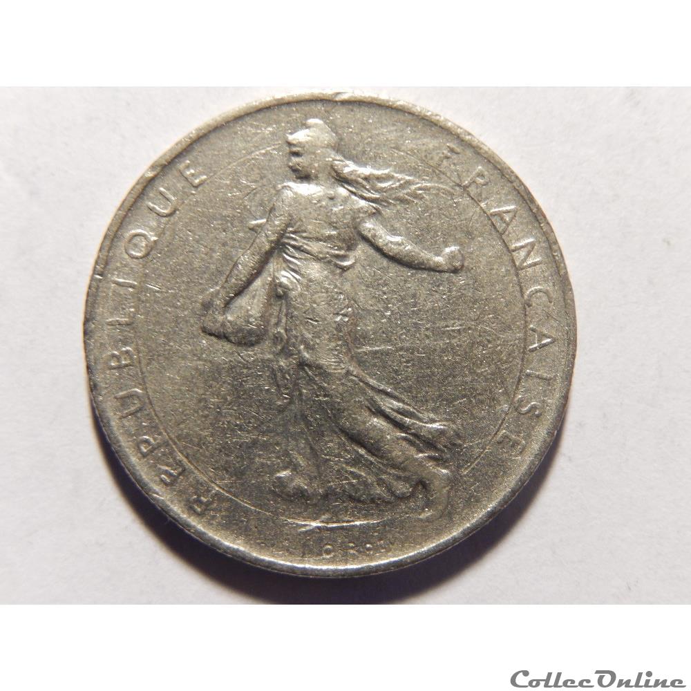 monnaie france moderne 1 franc semeuse 1966
