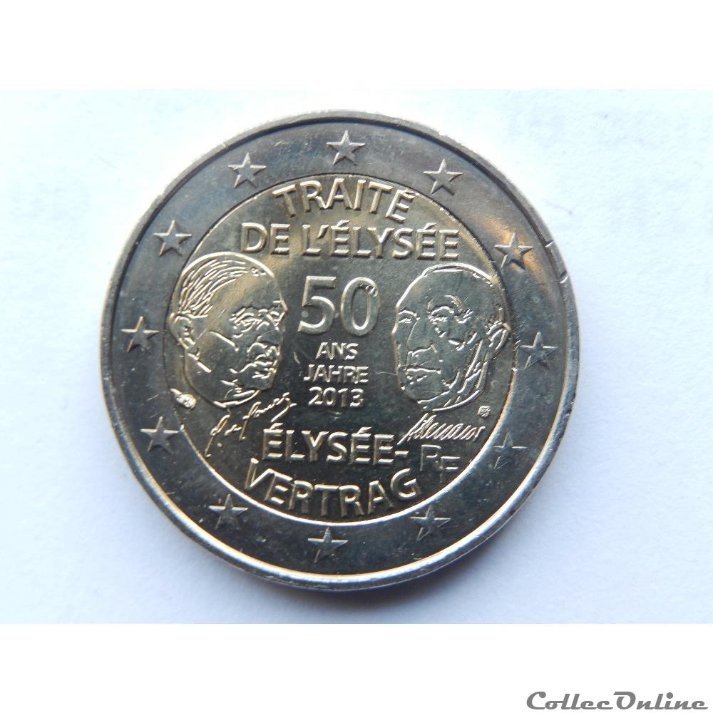 France, traité de l'Elysée monnaie euro france traite de elysee