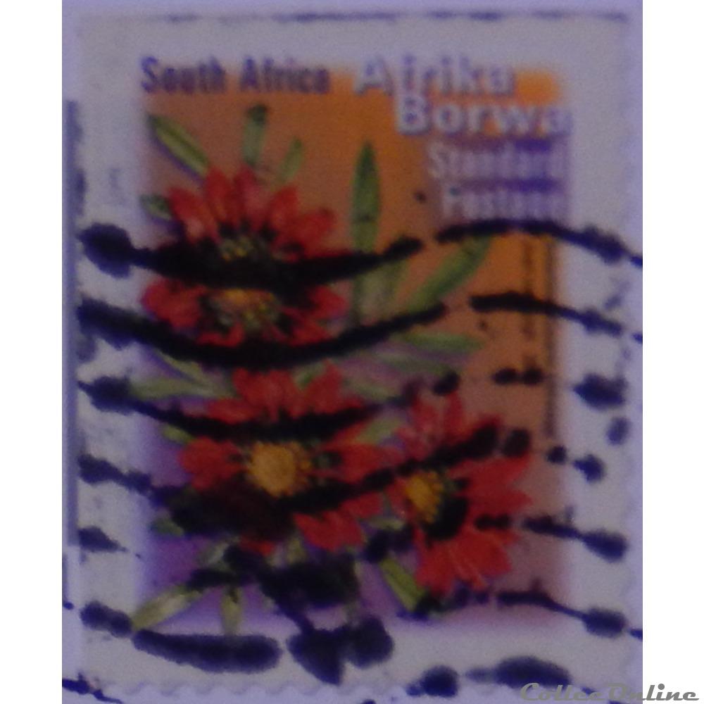timbre afrique du sud 01164 fleurs de 2001