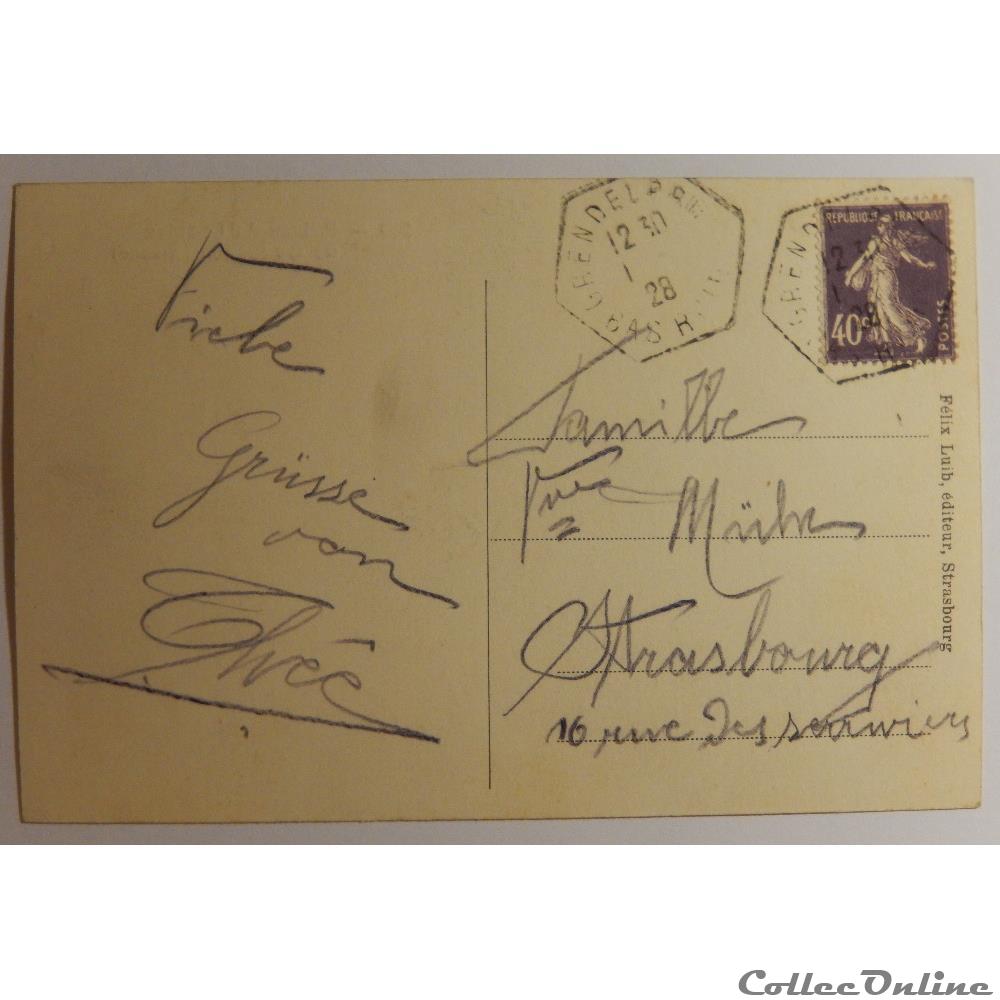 carte postale france alsace cpa de rosheim chateau de guirbaden bas rhin