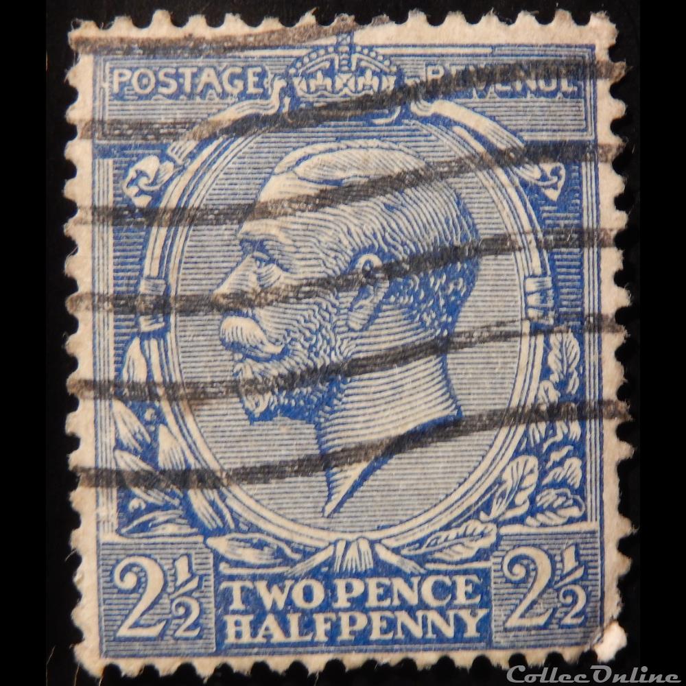 timbre europe royaume uni 00143 roi georges v 2 1 2d de 1912