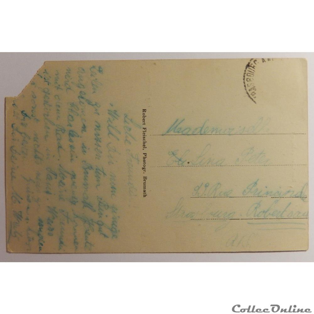 carte postale france alsace cpa de brumath bas rhin