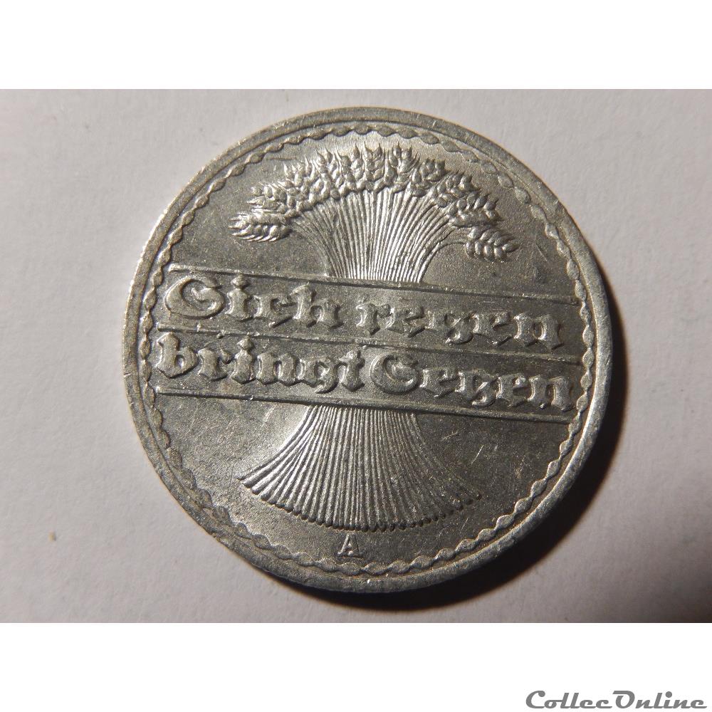 Allemagne, 50 pfennig de 1920 2 monnaie monde allemagne 50 pfennig de 1920