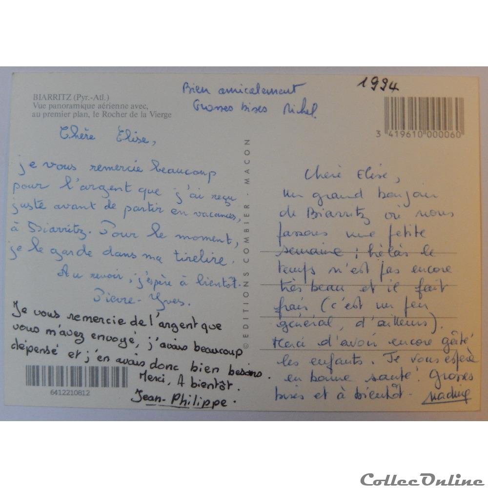 CP des Pyrénées-Atlantiques, Biarritz carte postale france aquitaine cp des pyrenees atlantiques biarritz