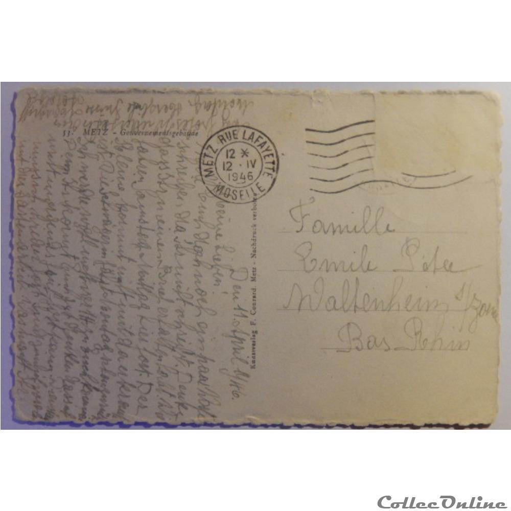 carte postale france lorraine cpa de moselle metz