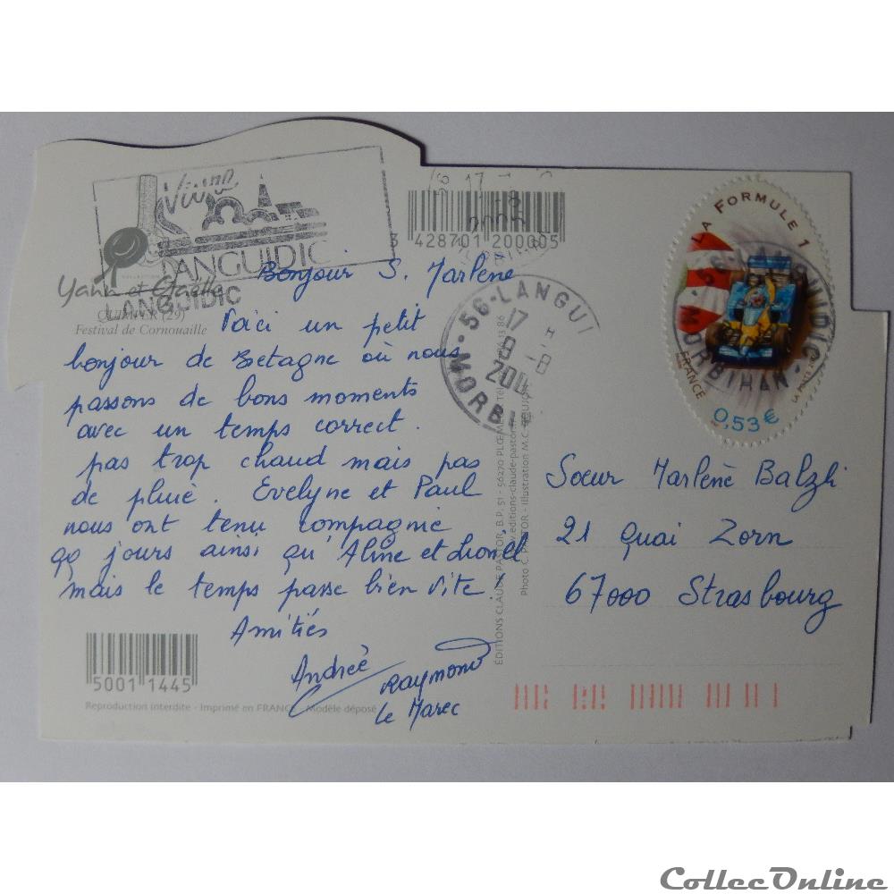 carte postale france bretagne cp du finistere quimper