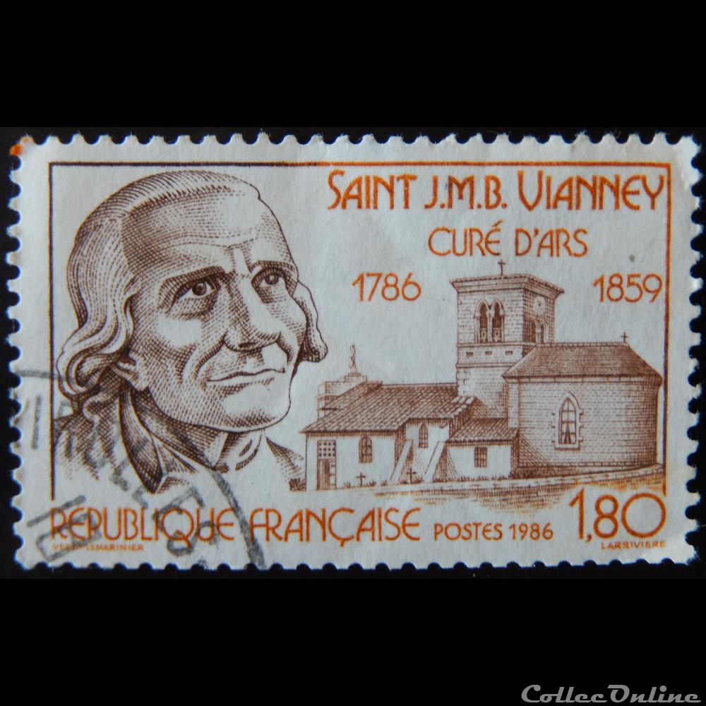 02418 Saint J.M.B. Vianney 1786-1859 Curé d'Ars 1F80 timbre france 02418 saint j m b vianney 1786 1859 cure ars 1f80