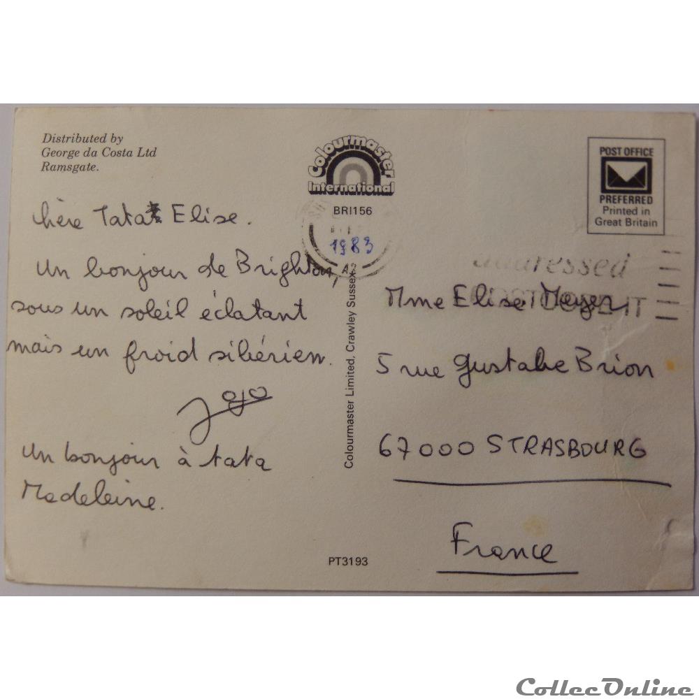 CP du Royaume-Uni, Angleterre, Brighton carte postale europe alsace cp du royaume uni angleterre brighton
