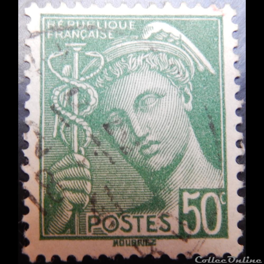 00414B Mercure 50c vert timbre france 00414b mercure 50c vert