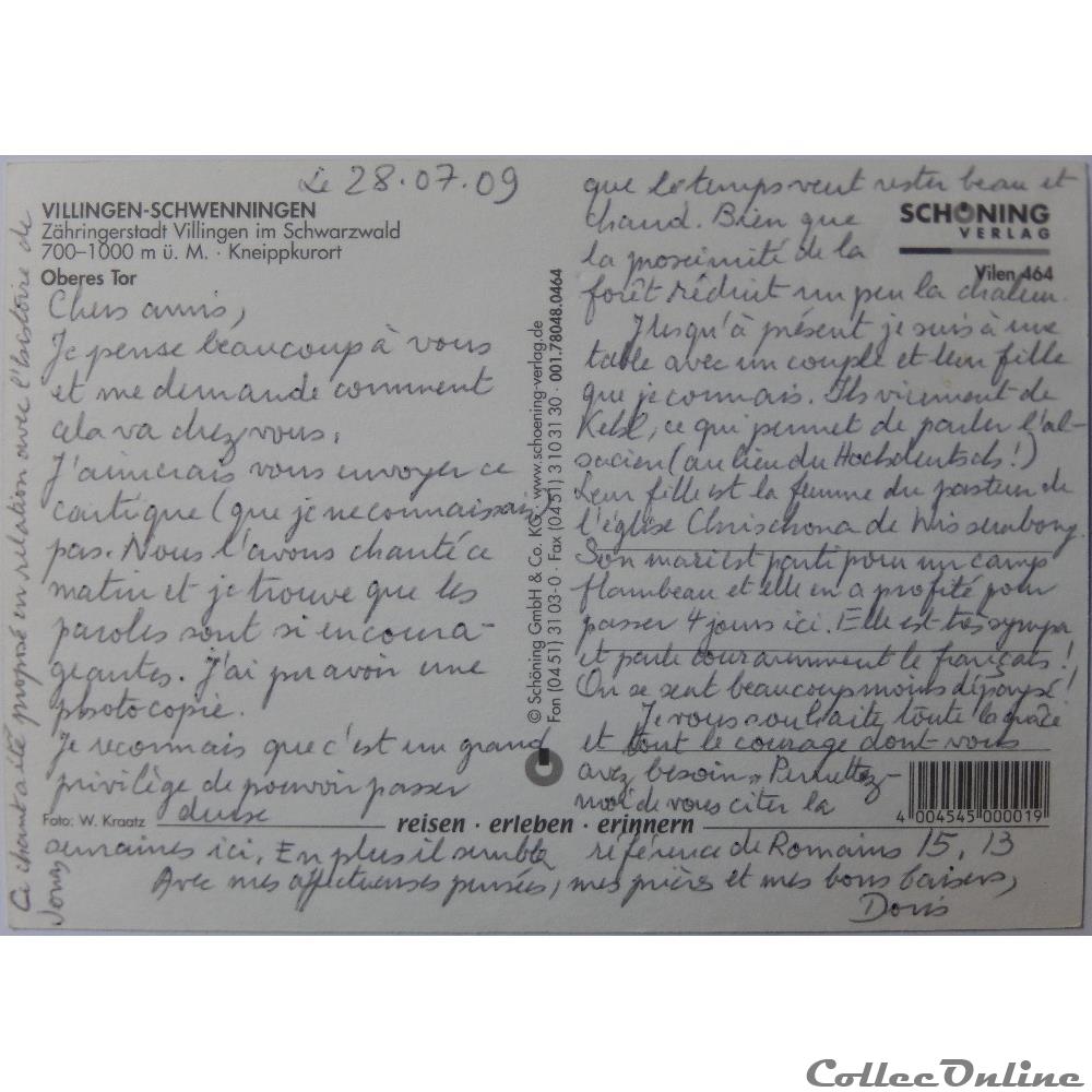 CP d'Allemagne, Bade-Wurtemberg, Villingen-Schwenningen carte postale europe provence cote azur cp allemagne bade wurtemberg villingen schwenningen