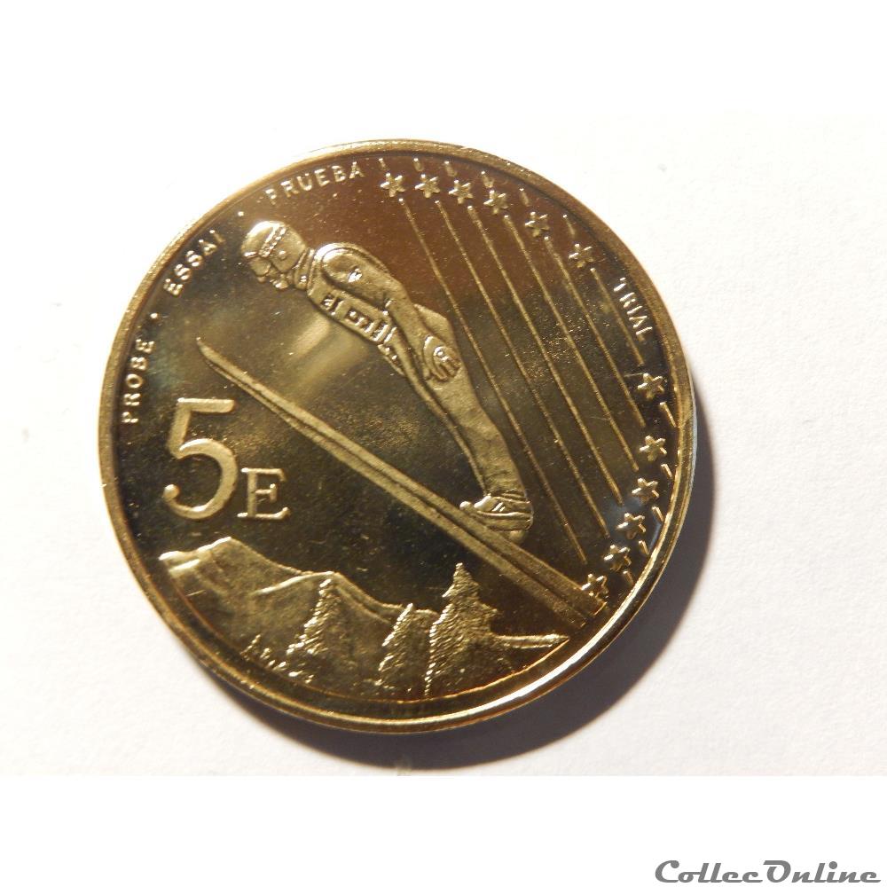 pièce de 5 euros monnaie andorre piece de 5 euros