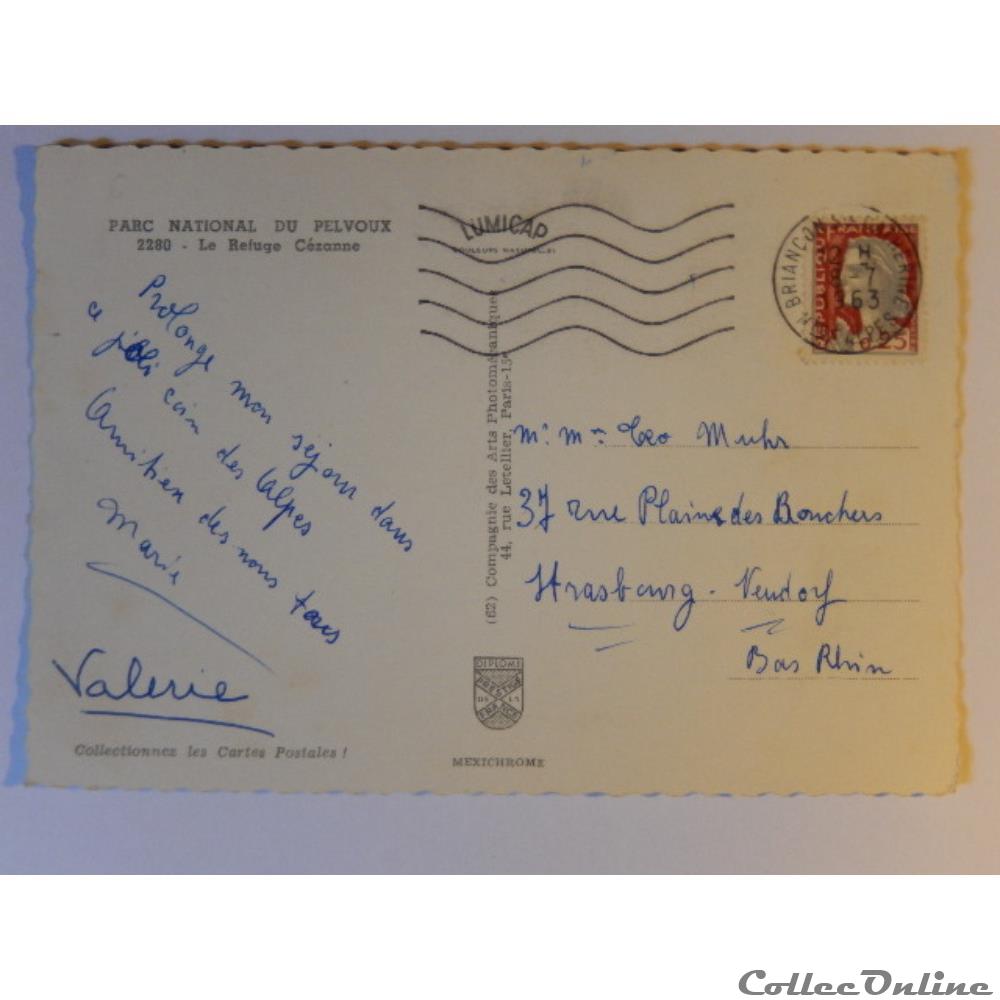 carte postale france provence cote azur cpa des hautes alpes le refuge cezanne