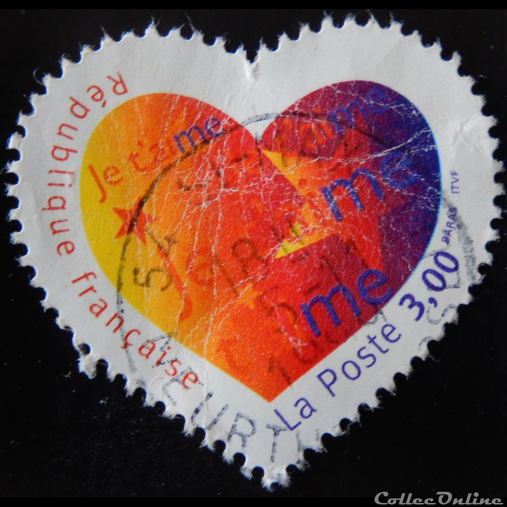 03218 Saint Valentin Coeur Avec Je T Aime 3f De 1999 Timbres