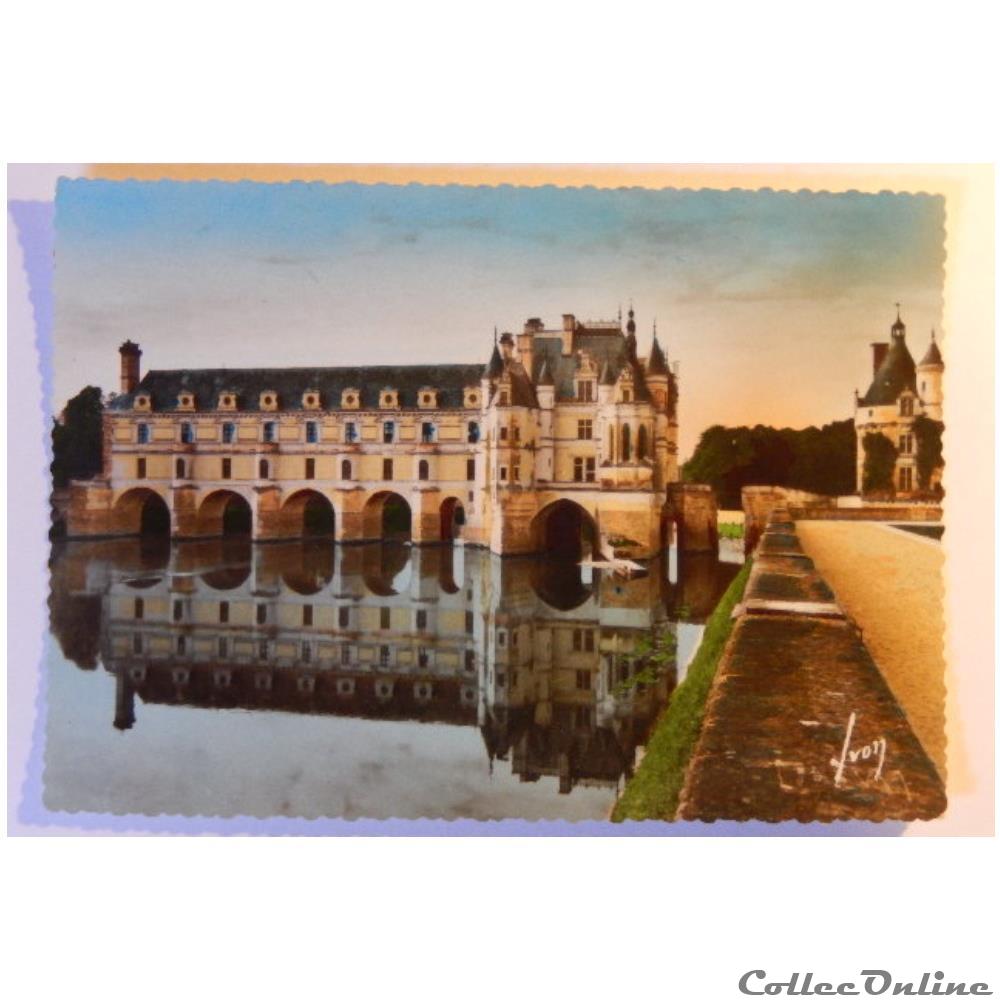CPA de l'Indre-et-Loire, le château de Chenonceaux carte postale france centre cpa de indre et loire le chateau de chenonceaux
