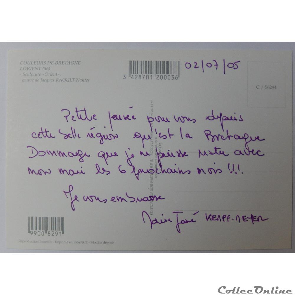 CP du Morbihan, Lorient carte postale france bretagne cp du morbihan lorient