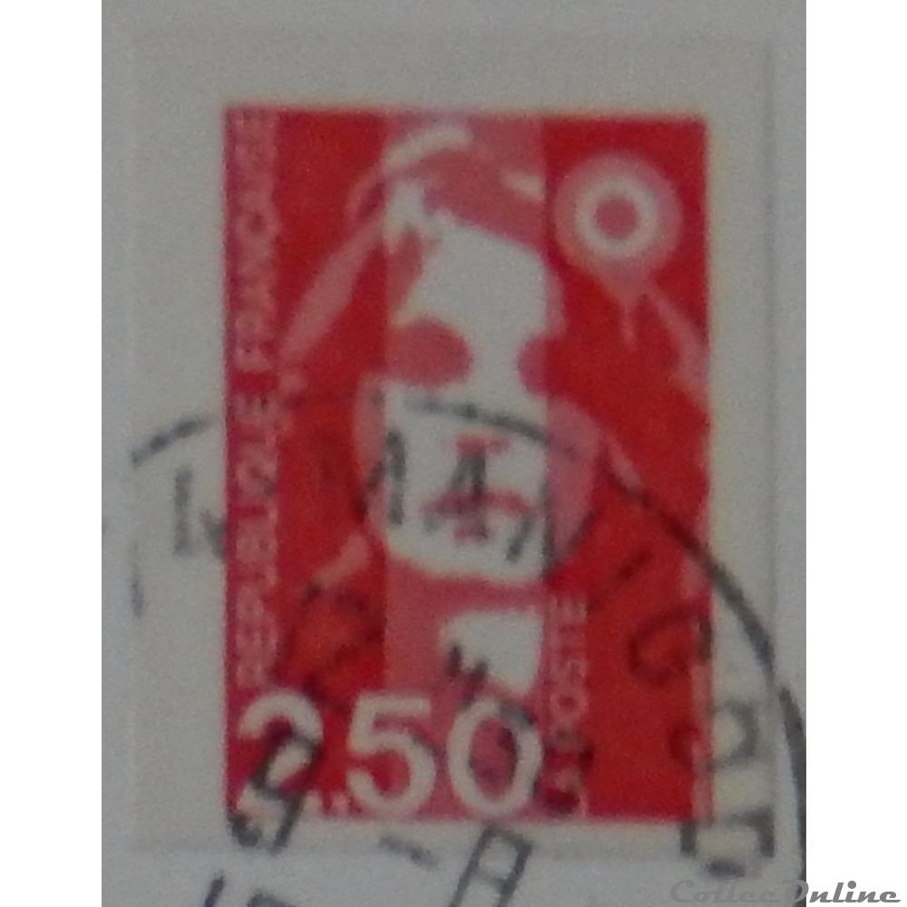 AA00003 Marianne de Briat rouge 2.50F de 1991 4 timbre france aa00003 marianne de briat rouge 2 50f de 1991