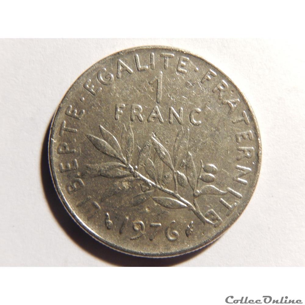 1 franc semeuse 1976 monnaie france moderne 1 franc semeuse 1976