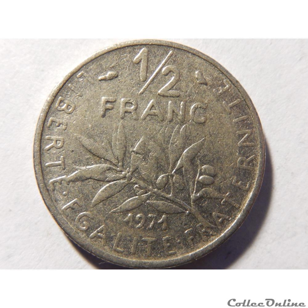 50 centimes Semeuse 1971 monnaie france moderne 50 centimes semeuse 1971