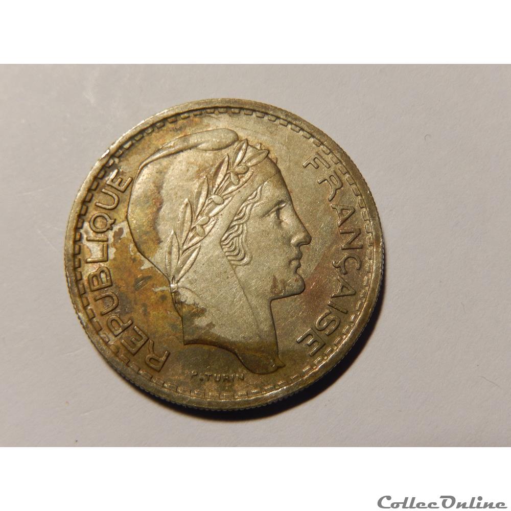 monnaie france moderne 10 francs turin petite tete 1949