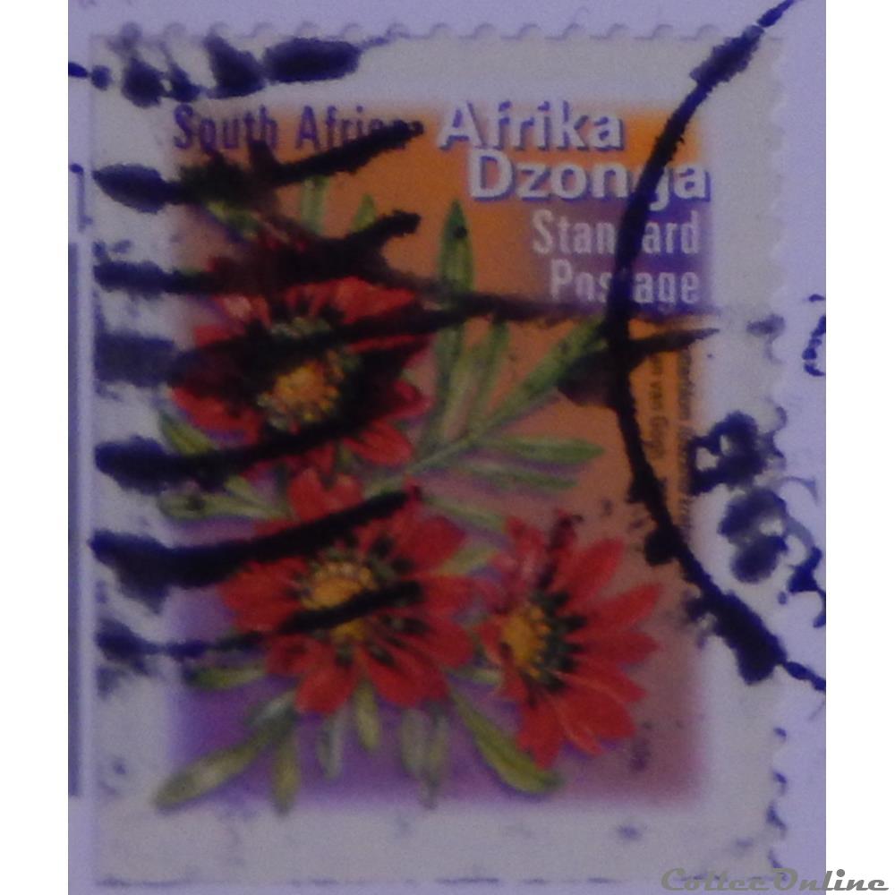 timbre afrique du sud 01164 fleurs de 2001
