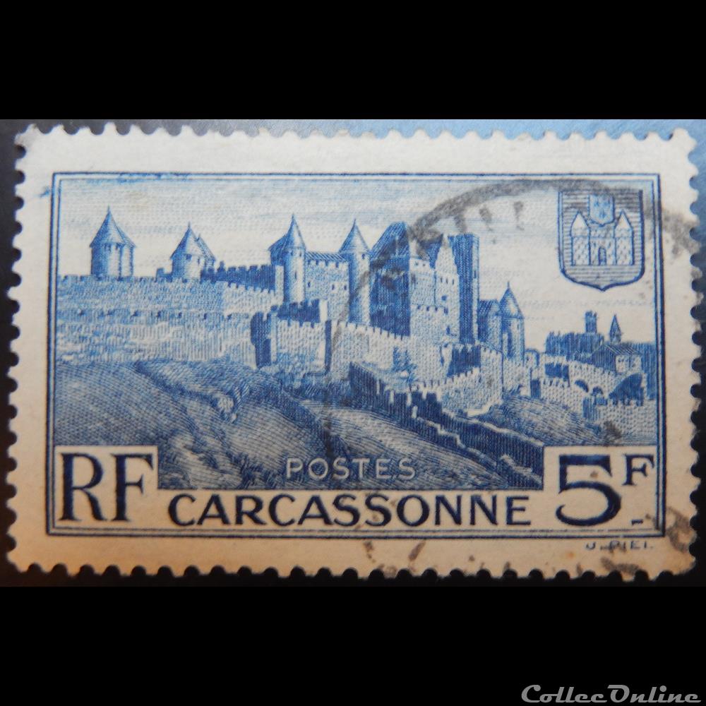 00392 Carcassonne 5F timbre france 00392 carcassonne 5f