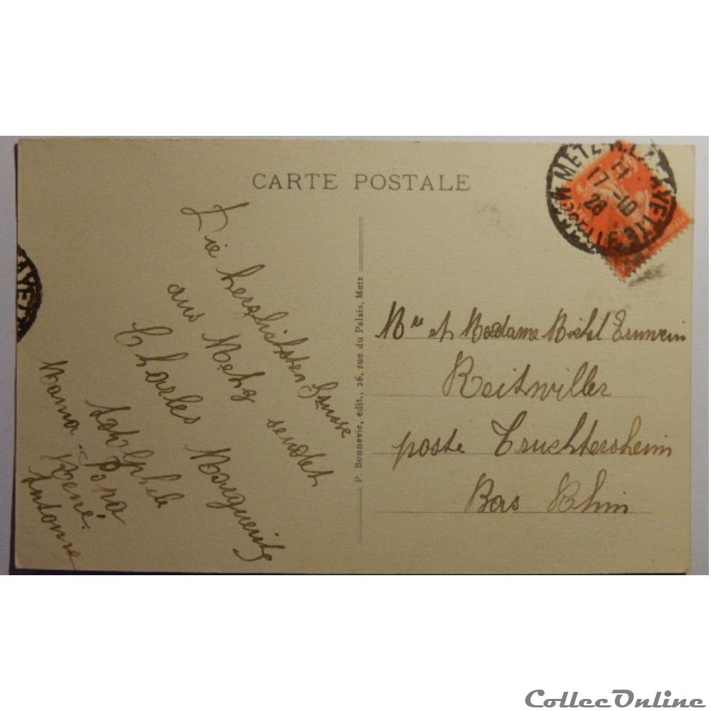 CPA de Moselle, Metz, la porte des Allemands carte postale france lorraine cpa de moselle metz la porte des allemands
