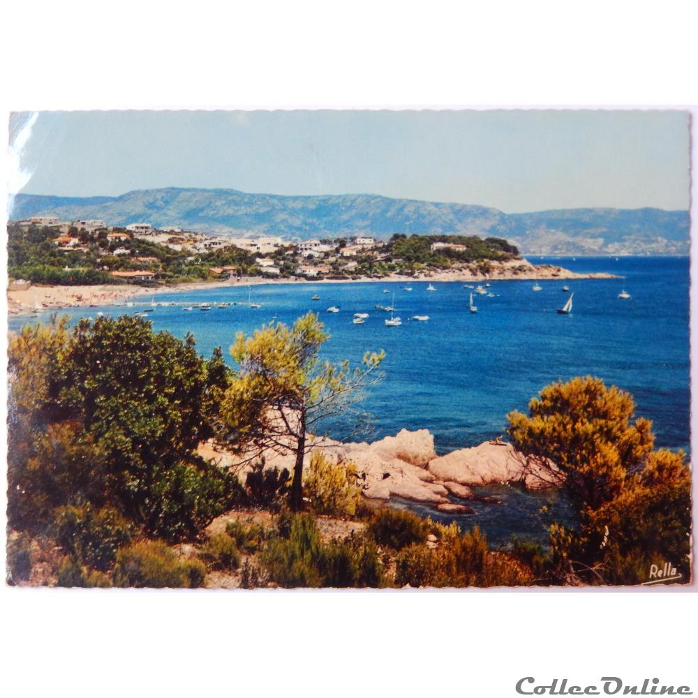 carte postale france provence cote azur cpa du var bormes les mimosas le gaou benat