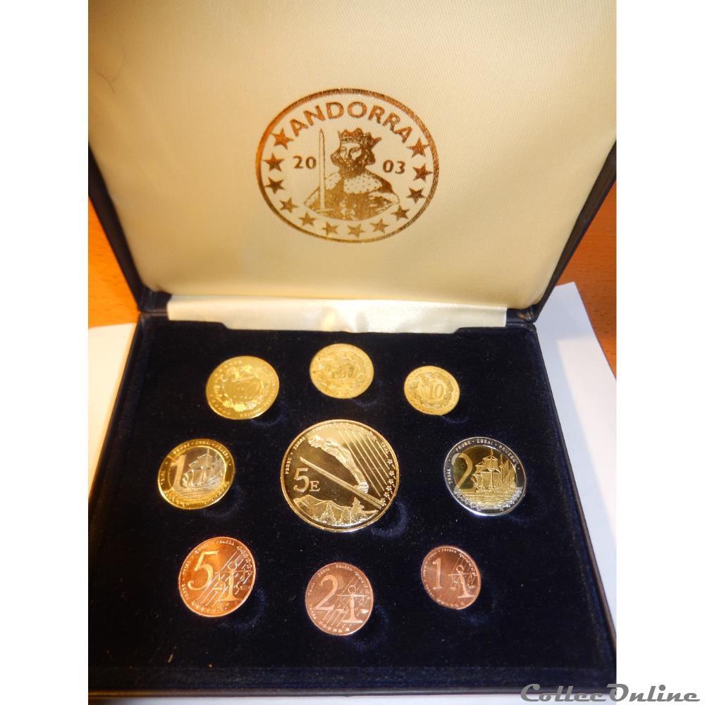 Coffret monnaie monde andorre coffret