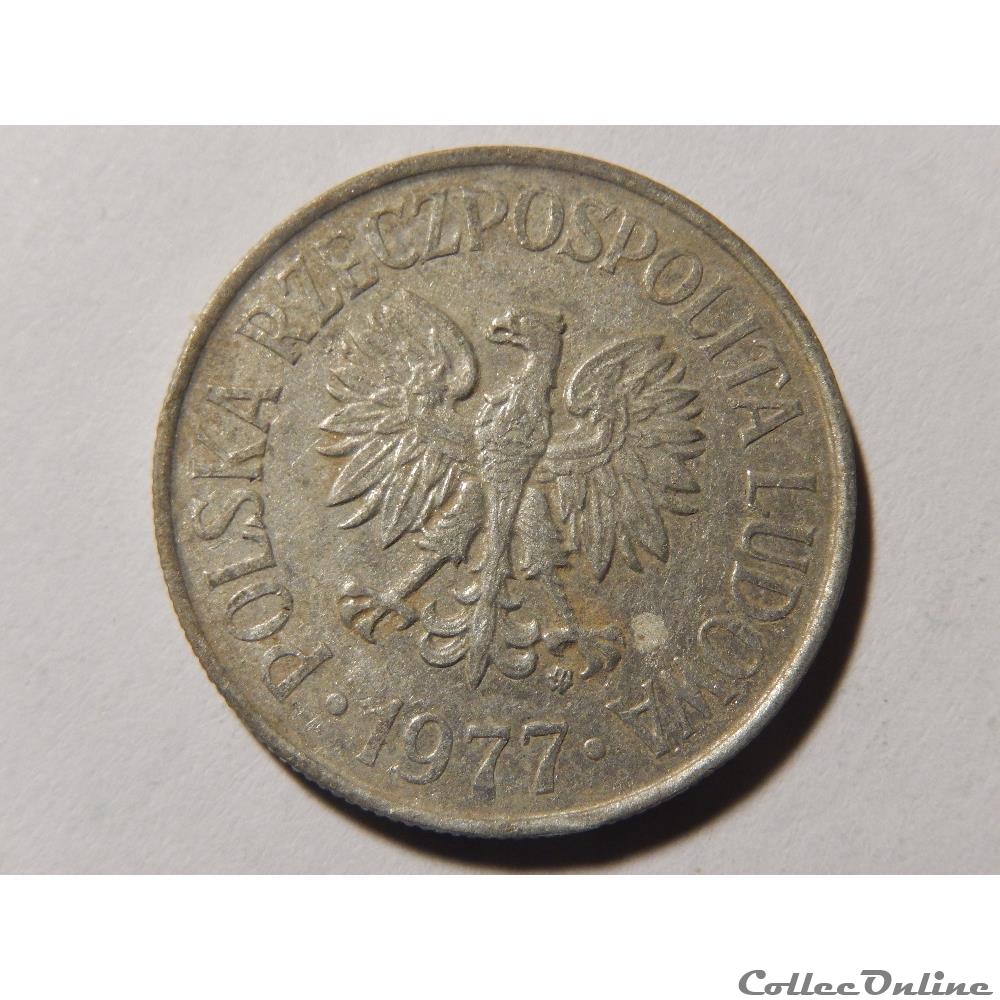 Pologne, 50 groszy de 1977 2 monnaie monde pologne 50 groszy de 1977