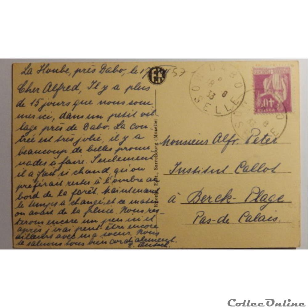CPA de Moselle, La Hoube, pays de Dabo carte postale france lorraine cpa de moselle la hoube pays de dabo