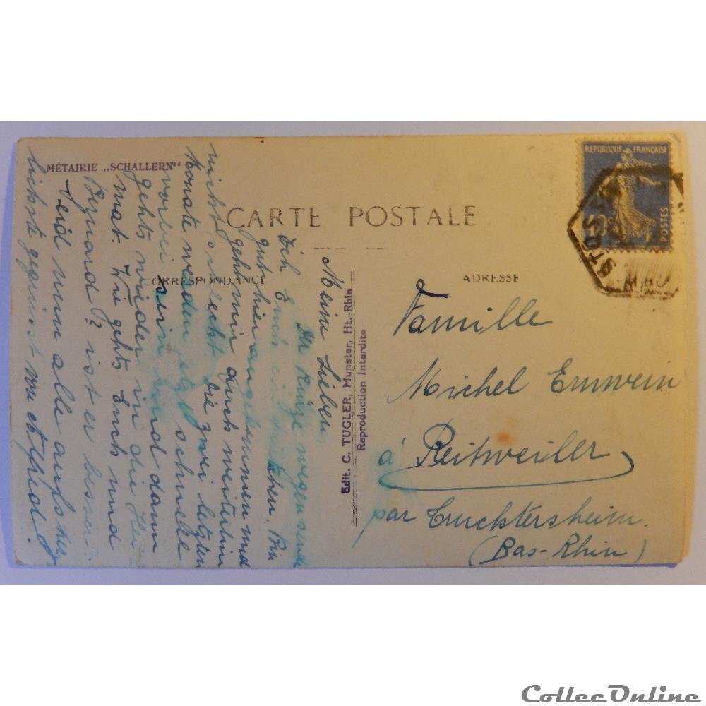 carte postale france alsace cpa de la vallee de munster haut rhin