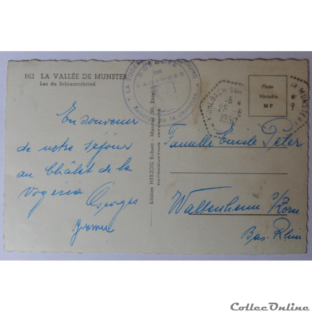 carte postale france alsace cpa du lac du schiessrothrieth la vogesia de strasbourg haut rhin