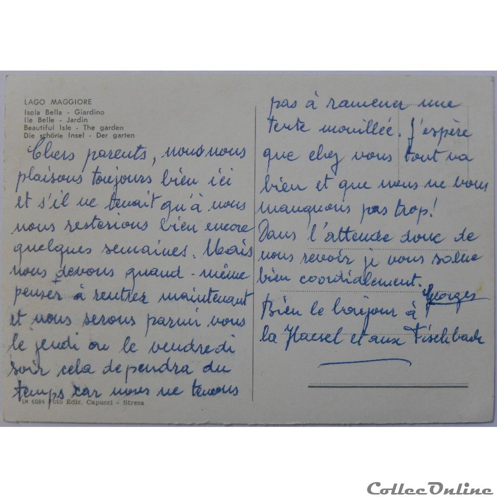 CPA d'Italie, Lombardie, Lac Majeur carte postale europe rhone alpe cpa italie lombardie lac majeur