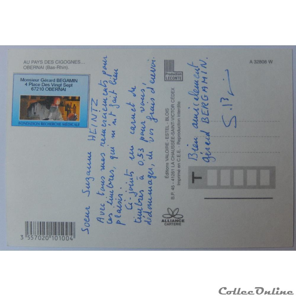 carte postale france alsace cp du bas rhin obernai