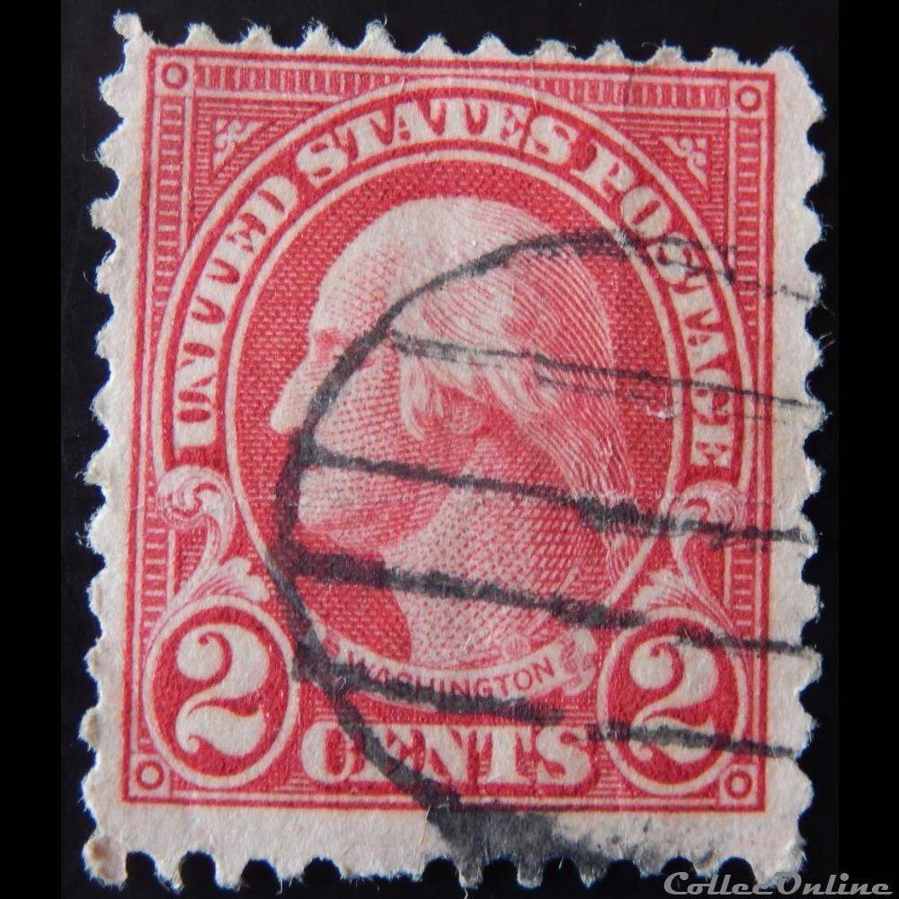Etats Unis 00183 George Washington 2c de 1912 timbre amerique etats unis 00183 george washington 2c de 1912