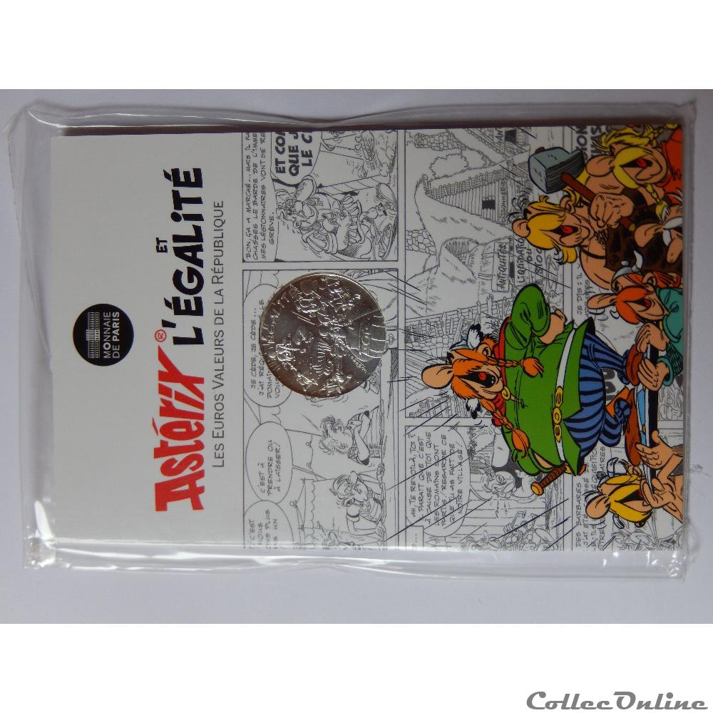 10 euros, Astérix et l'égalité Groupe 2015 2 monnaie france moderne 10 euros asterix et egalite groupe 2015