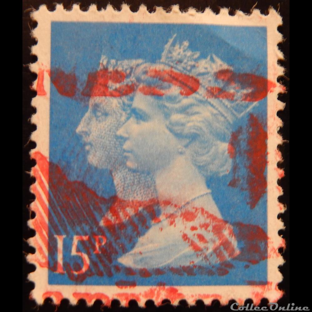 Royaume-Uni 01434 reines Victoria et Elisabeth II 15p de 1990 timbre europe royaume uni 01434 reines victoria et elisabeth ii 15p de 1990