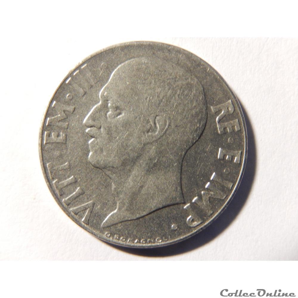 Italie, 20 centimes 1942 Victor-Emmanuel III 2 monnaie monde italie 20 centimes 1942 victor emmanuel iii