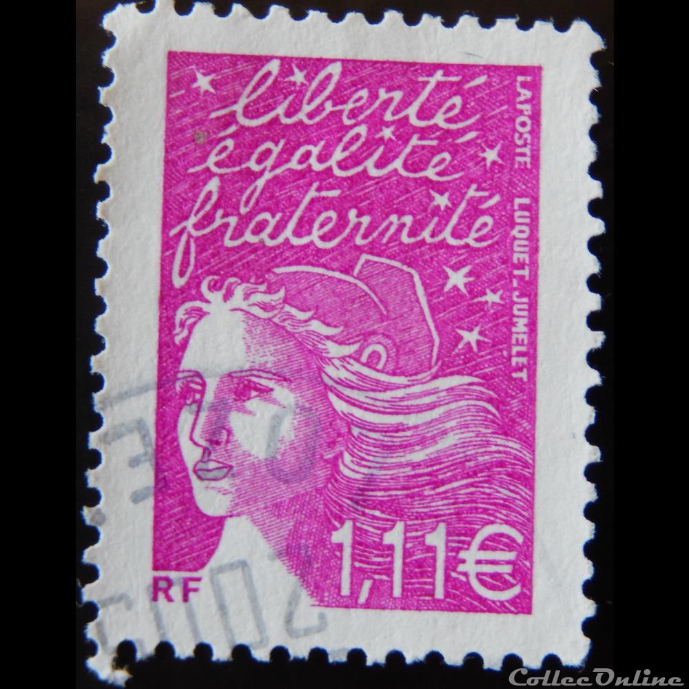 03574 Marianne de Luquet 1,11 € fuschia 2 timbre france 03574 marianne de luquet 1 11 fuschia