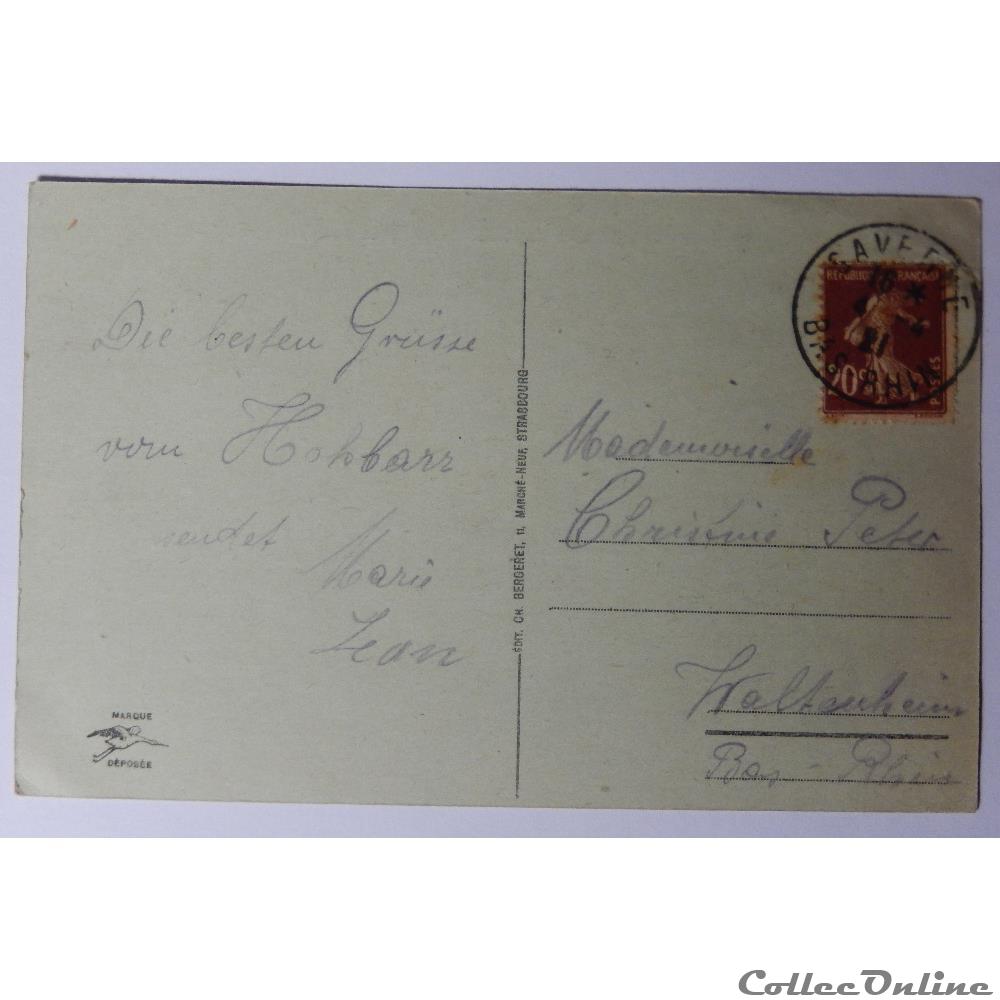 carte postale france alsace cpa du haut barr ruine et restaurant bas rhin