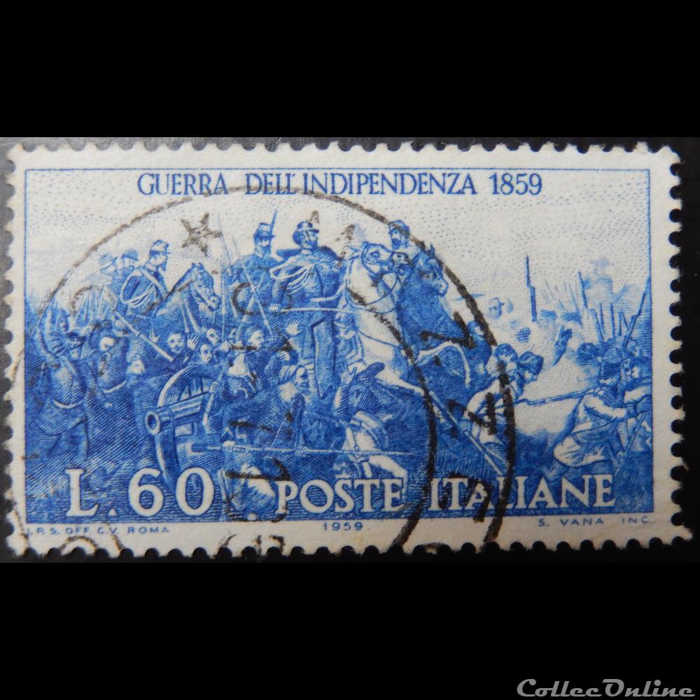 timbre europe italie 00796 vittorio emanuele ii 60 lires de 1959